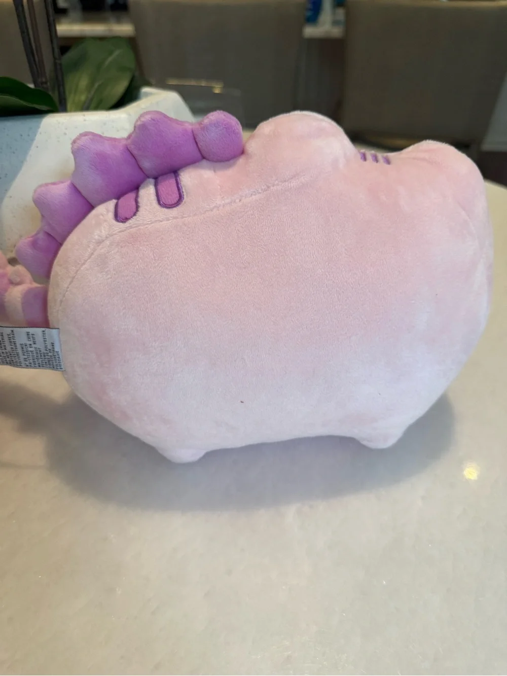Plush Bunny-Ear and Pink Decorative Pusheen Pair